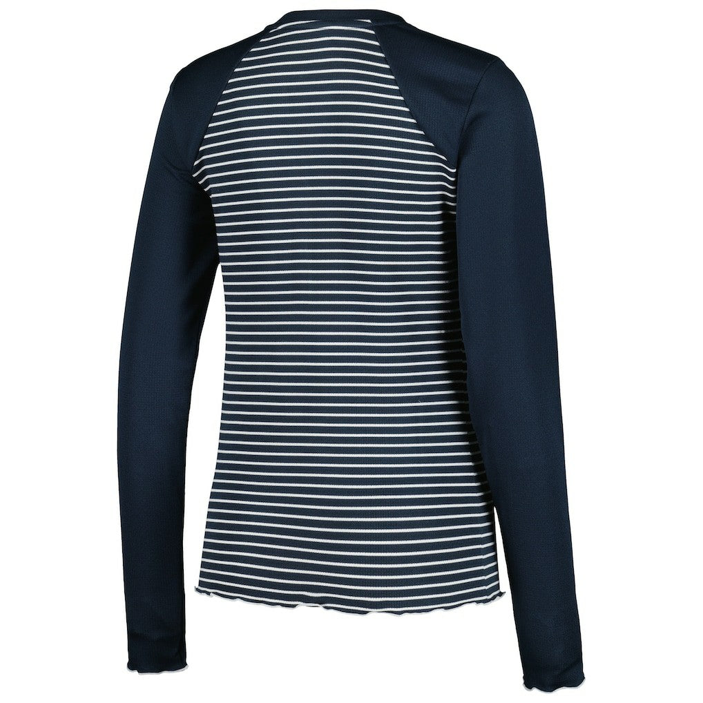 Antigua Women's Maverick Waffle Henley Long Sleeve T-Shirt - Chicago Bears T-shirts