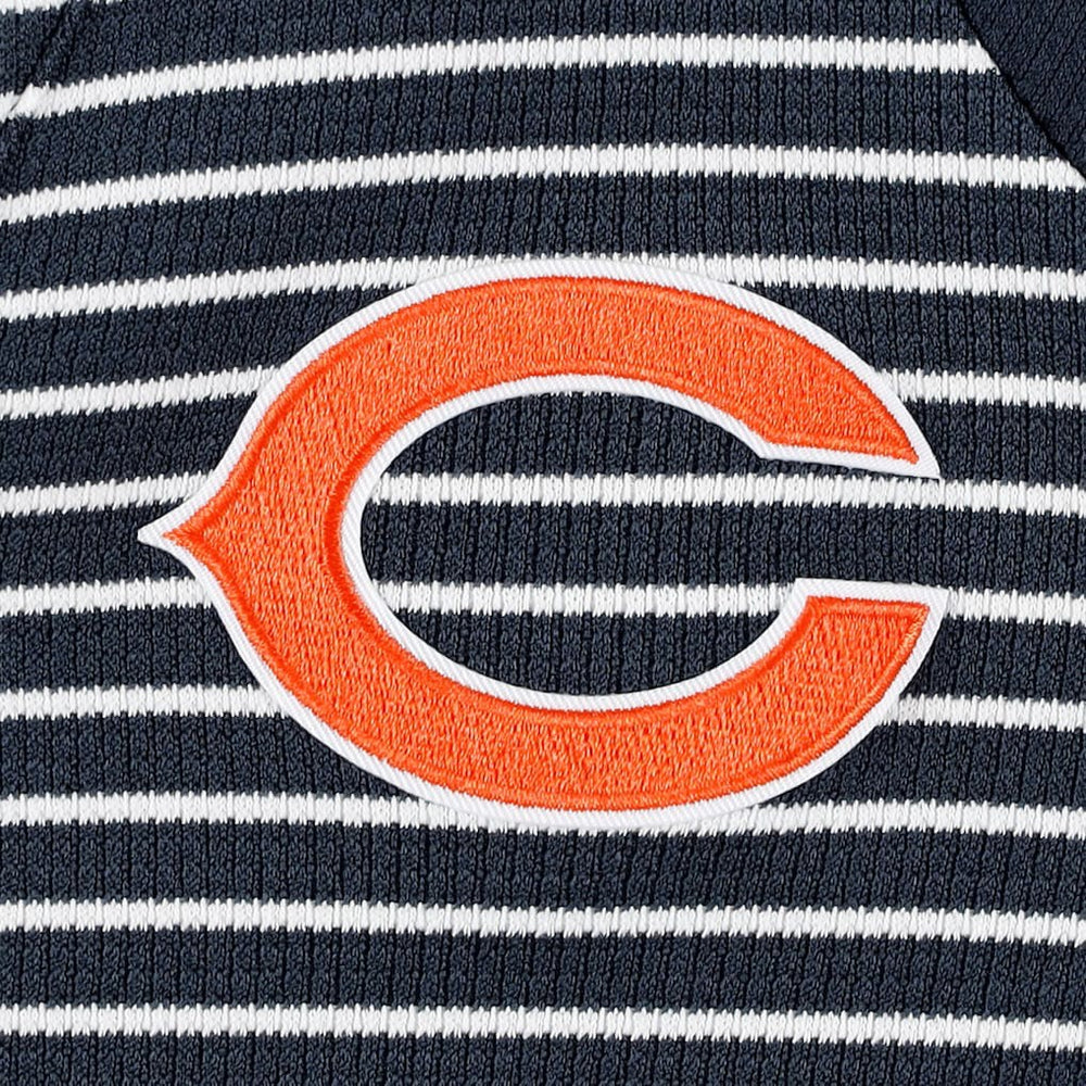 Antigua Women's Maverick Waffle Henley Long Sleeve T-Shirt - Chicago Bears T-shirts