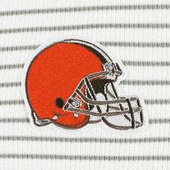 Antigua Women's Maverick Waffle Henley Long Sleeve T-Shirt - Cleveland Browns T-shirts