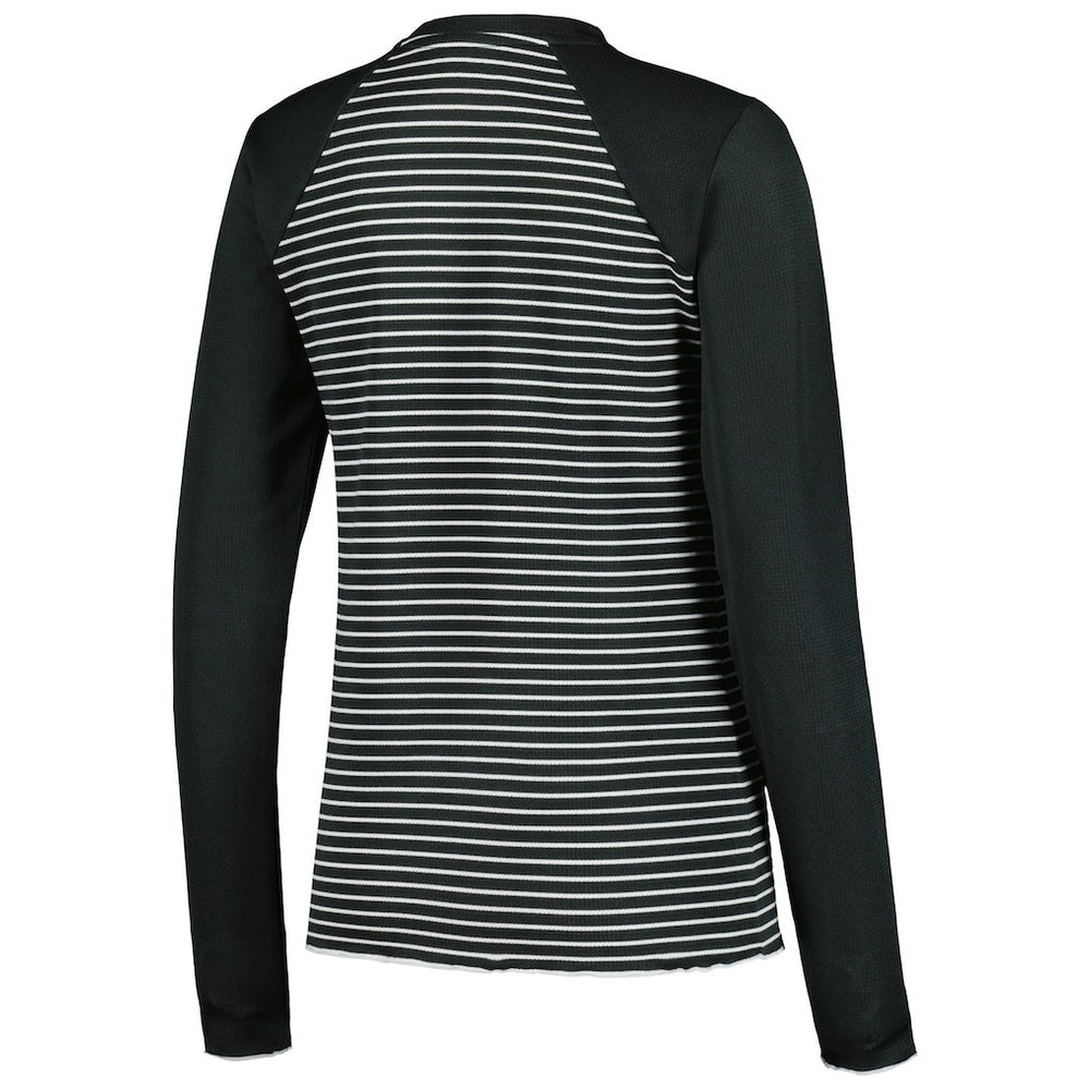 Antigua Women's Maverick Waffle Henley Long Sleeve T-Shirt - Pittsburgh Steelers T-shirts