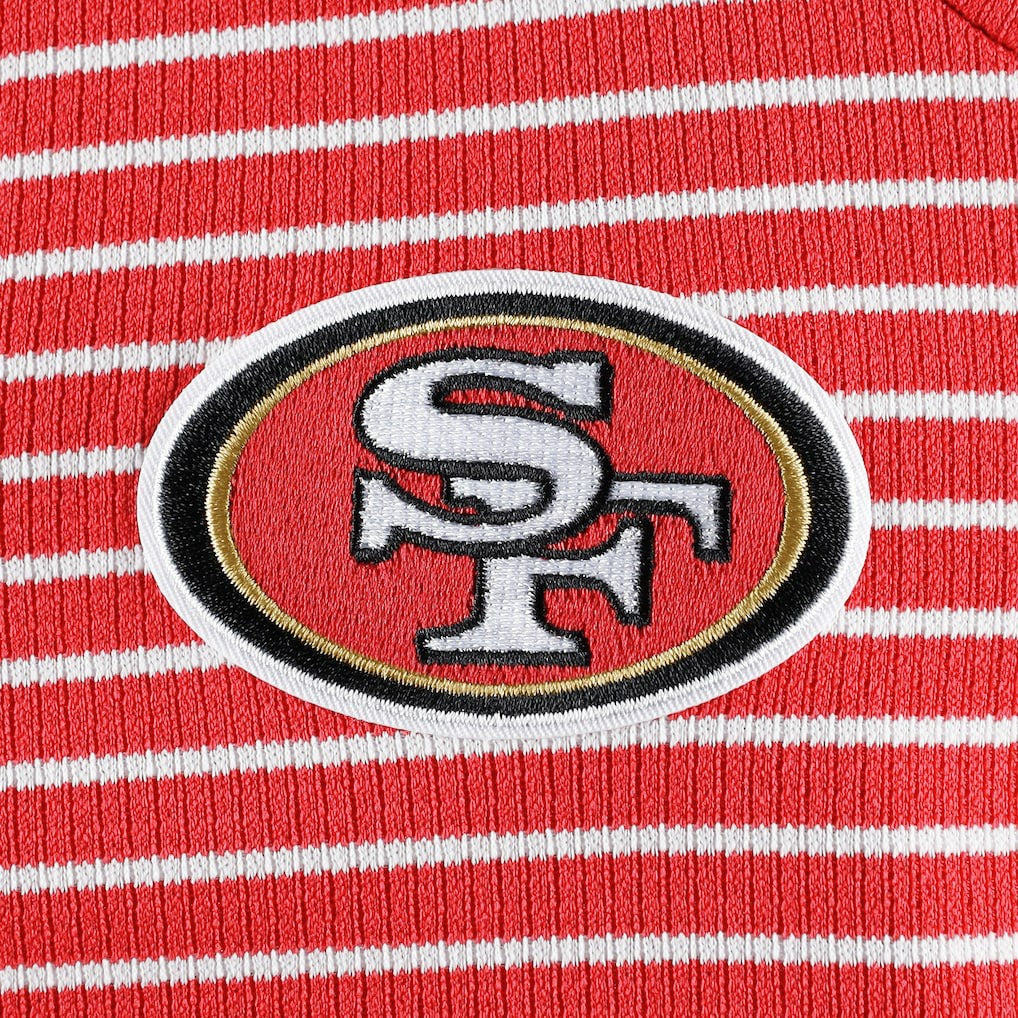 Antigua Women's Maverick Waffle Henley Long Sleeve T-Shirt - San Francisco 49ers T-shirts