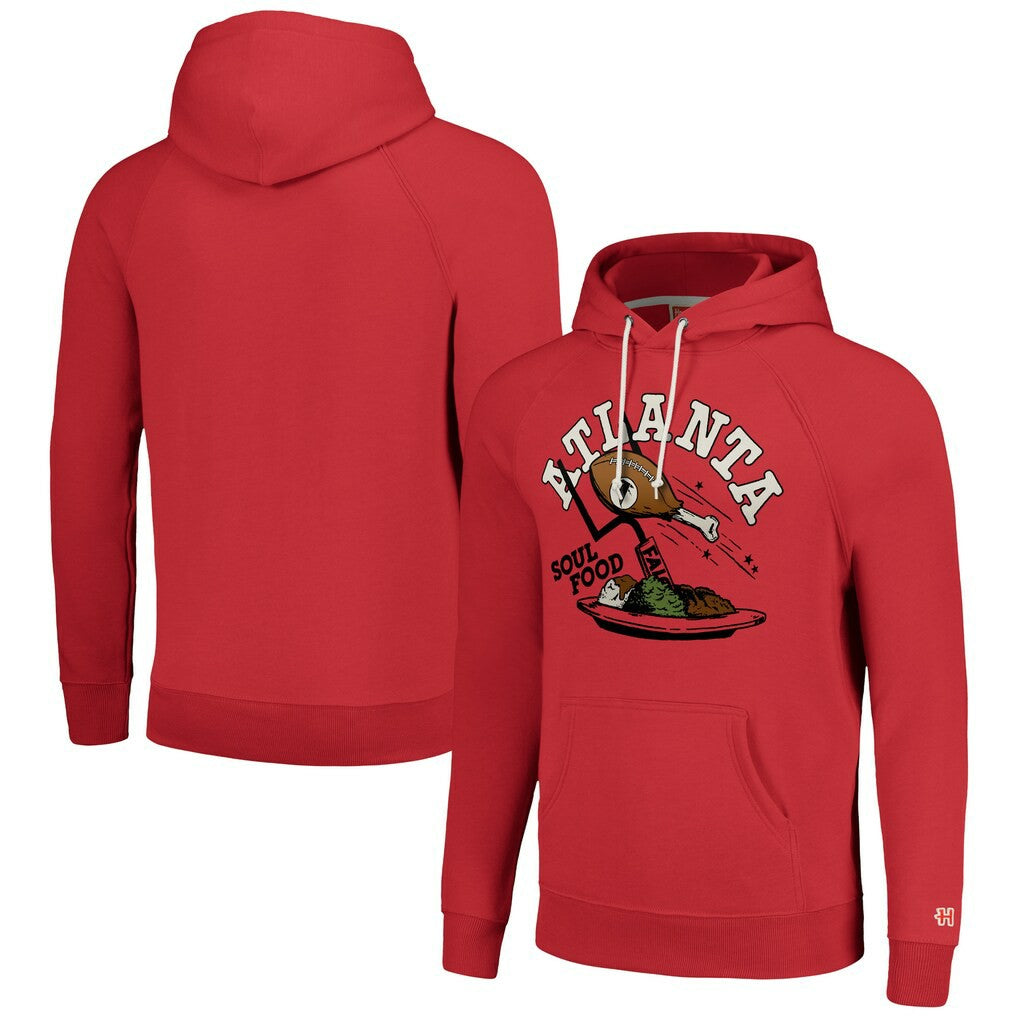 Homage Unisex NFL x Guy Fieri’s Flavortown Tri-Blend Pullover Hoodie - Atlanta Falcons Hoodies