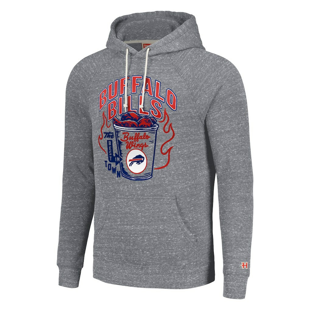 Homage Unisex NFL x Guy Fieri’s Flavortown Tri-Blend Pullover Hoodie - Buffalo Bills Hoodies