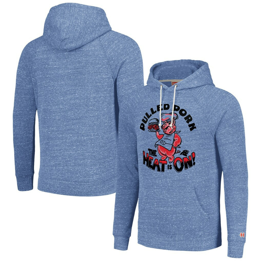 Homage Unisex NFL x Guy Fieri’s Flavortown Tri-Blend Pullover Hoodie - Carolina Panthers Hoodies