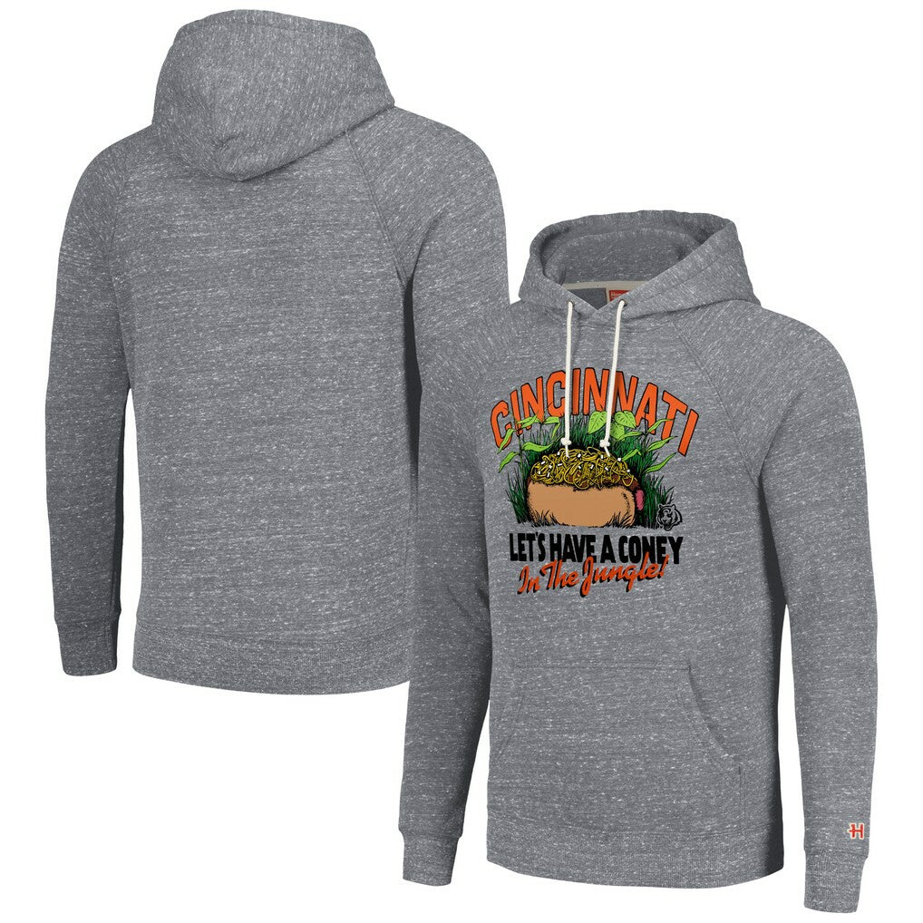 Homage Unisex NFL x Guy Fieri’s Flavortown Tri-Blend Pullover Hoodie - Cincinnati Bengals Hoodies