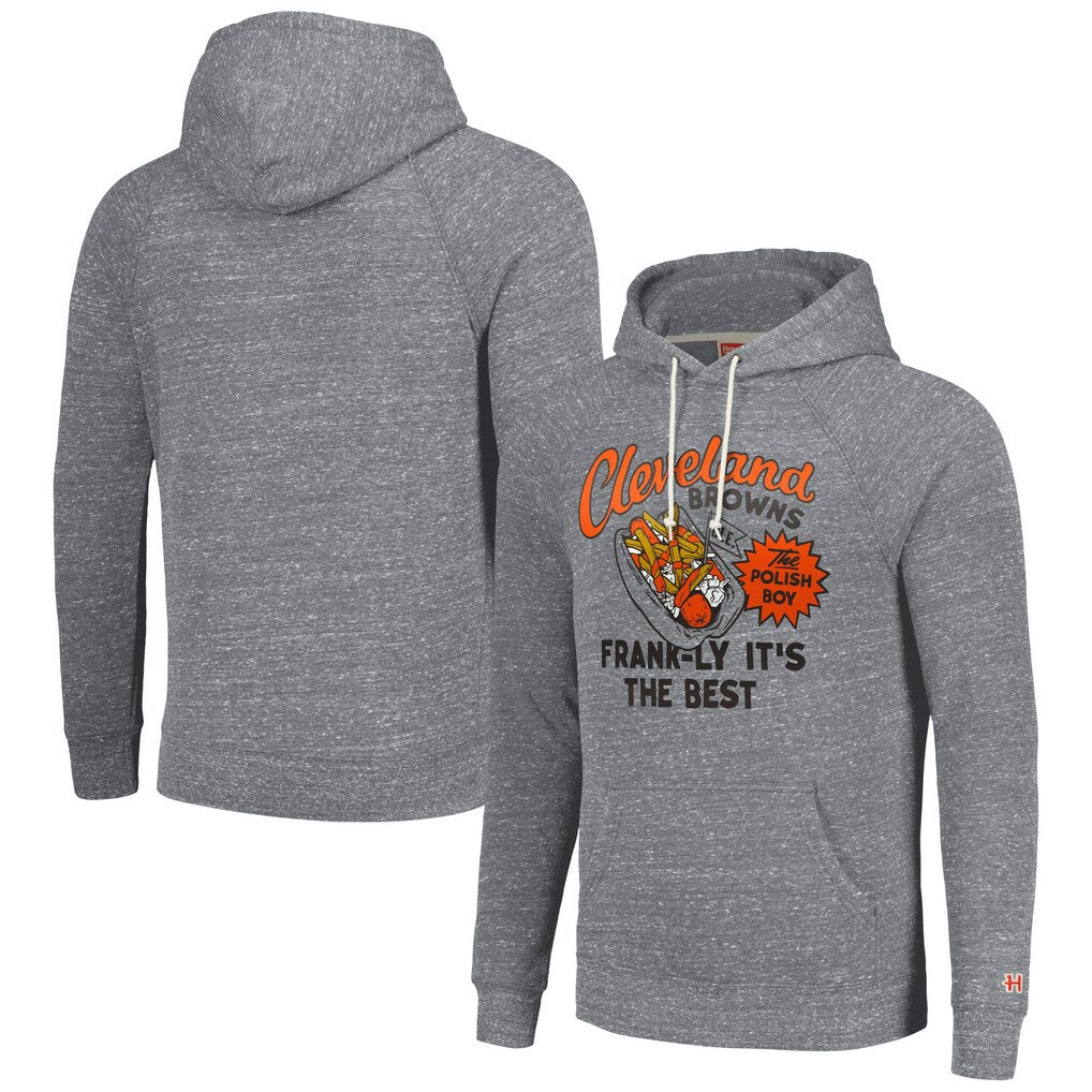 Homage Unisex NFL x Guy Fieri’s Flavortown Tri-Blend Pullover Hoodie - Cleveland Browns Hoodies