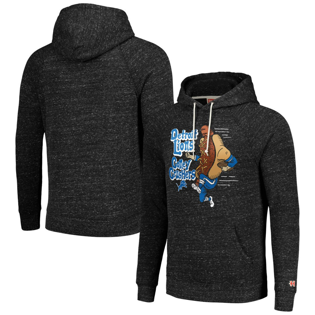 Homage Unisex NFL x Guy Fieri’s Flavortown Tri-Blend Pullover Hoodie - Detroit Lions Hoodies