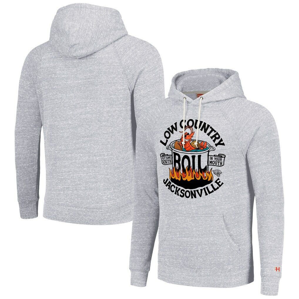 Homage Unisex NFL x Guy Fieri’s Flavortown Tri-Blend Pullover Hoodie - Jacksonville Jaguars Hoodies