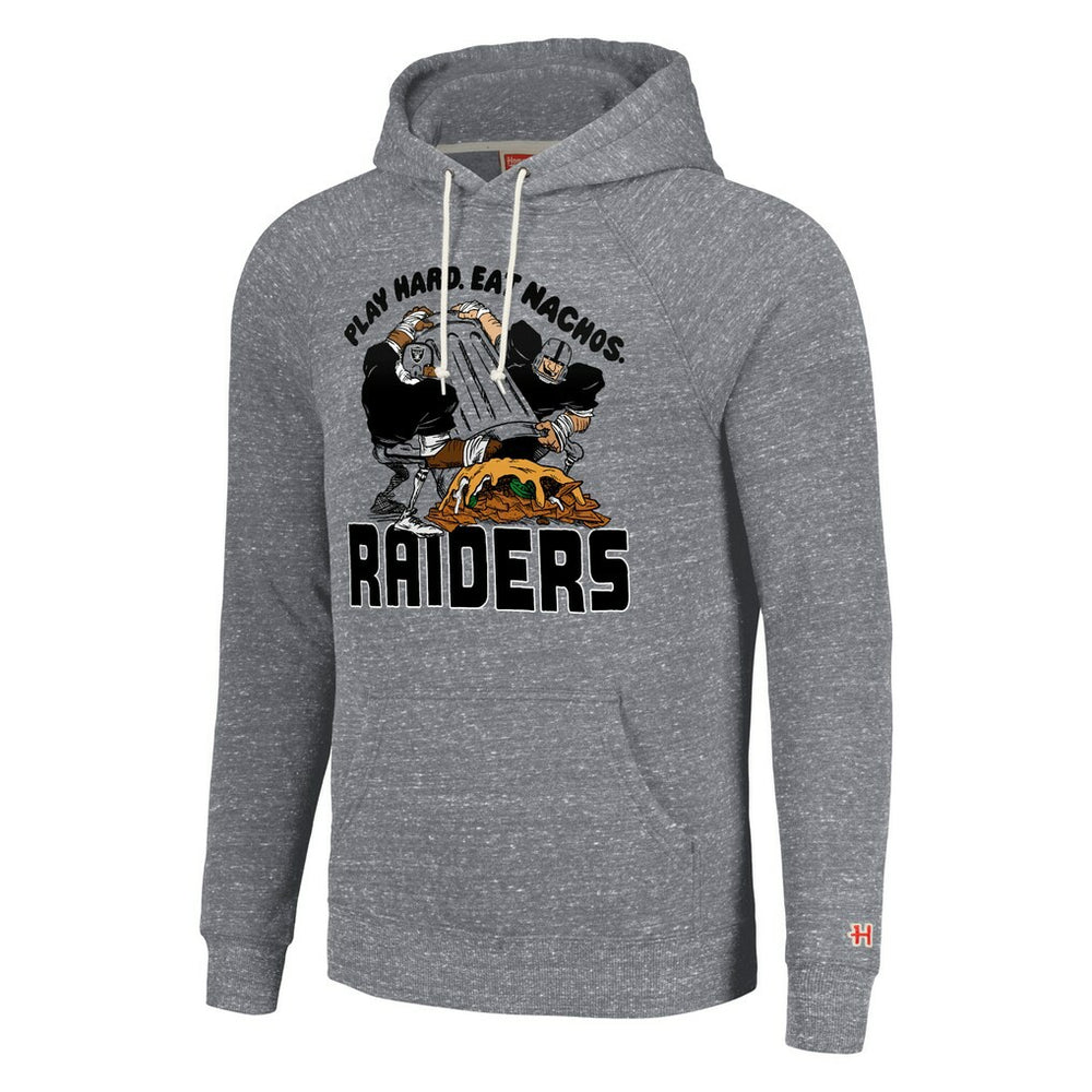 Homage Unisex NFL x Guy Fieri’s Flavortown Tri-Blend Pullover Hoodie - Las Vegas Raiders Hoodies