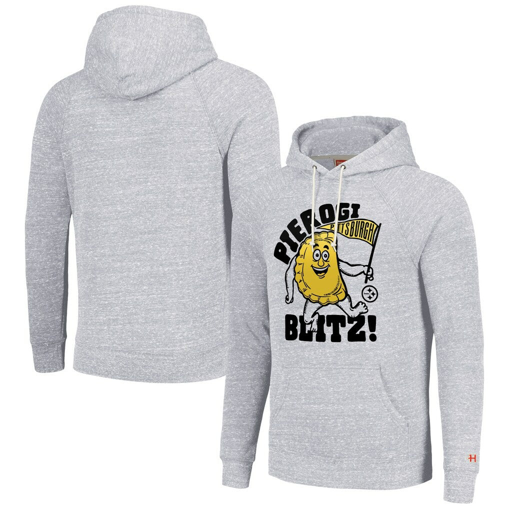 Homage Unisex NFL x Guy Fieri’s Flavortown Tri-Blend Pullover Hoodie - Pittsburgh Steelers Hoodies