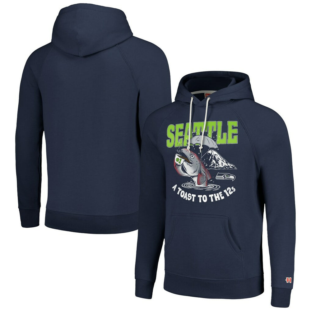 Homage Unisex NFL x Guy Fieri’s Flavortown Tri-Blend Pullover Hoodie - Seattle Seahawks Hoodies