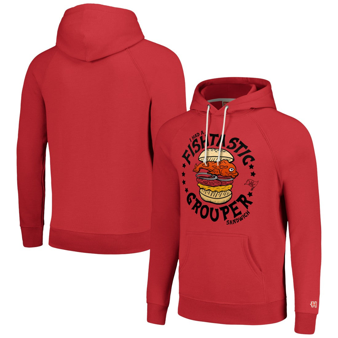 Homage Unisex NFL x Guy Fieri’s Flavortown Tri-Blend Pullover Hoodie - Tampa Bay Buccaneers Hoodies