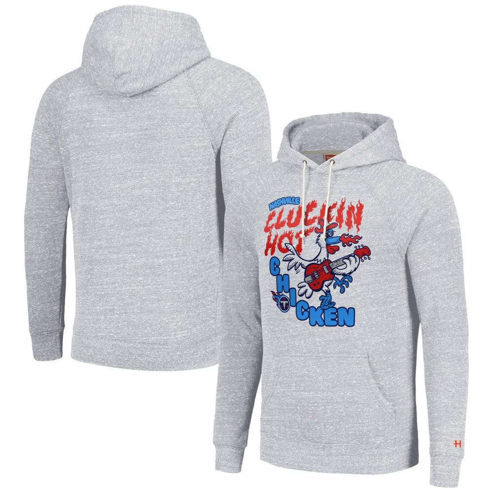 Homage Unisex NFL x Guy Fieri’s Flavortown Tri-Blend Pullover Hoodie - Tennessee Titans Hoodies