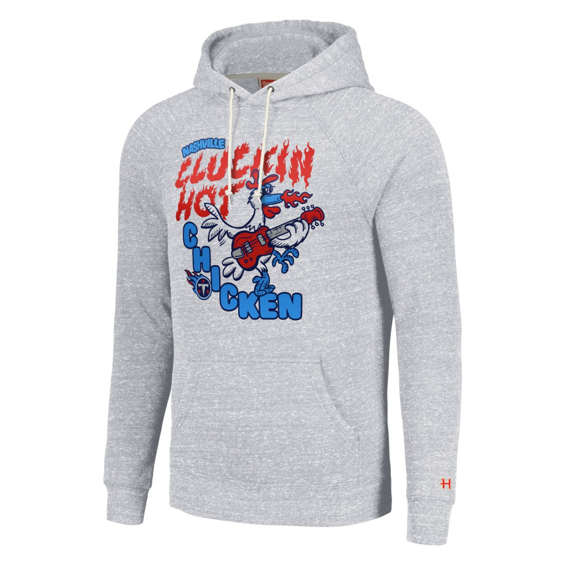 Homage Unisex NFL x Guy Fieri’s Flavortown Tri-Blend Pullover Hoodie - Tennessee Titans Hoodies