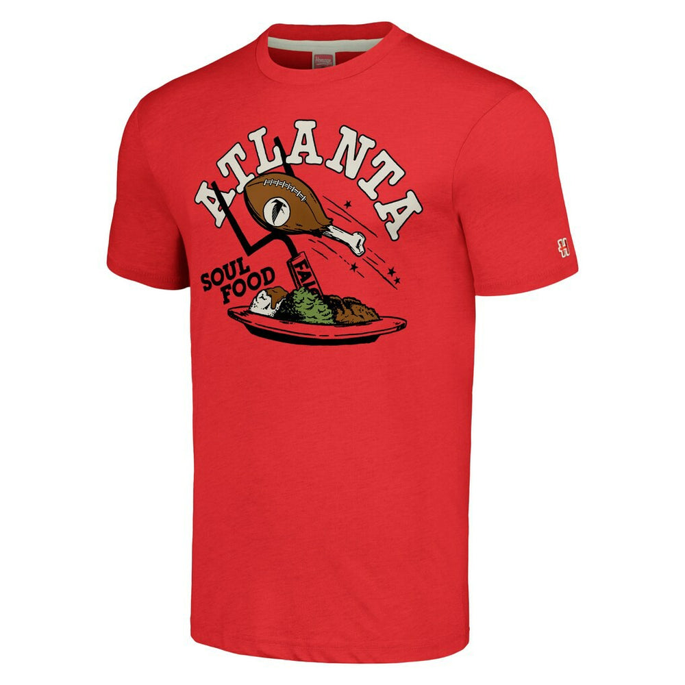 Homage Unisex NFL x Guy Fieri’s Flavortown Tri-Blend T-Shirt - Atlanta Falcons T-shirts