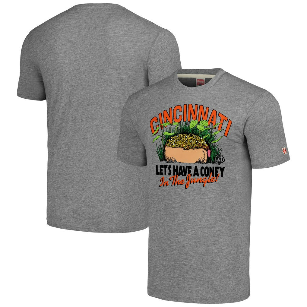 Homage Unisex NFL x Guy Fieri’s Flavortown Tri-Blend T-Shirt - Cincinnati Bengals T-shirts