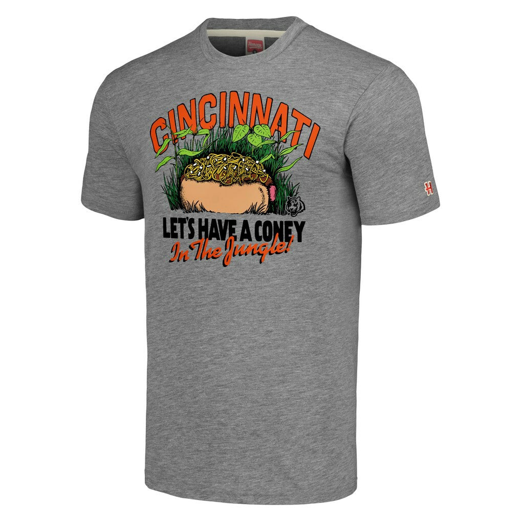 Homage Unisex NFL x Guy Fieri’s Flavortown Tri-Blend T-Shirt - Cincinnati Bengals T-shirts