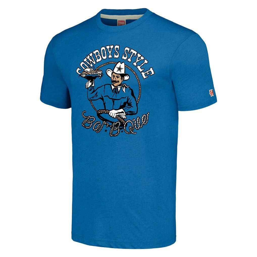 Homage Unisex NFL x Guy Fieri’s Flavortown Tri-Blend T-Shirt - Dallas Cowboys T-shirts
