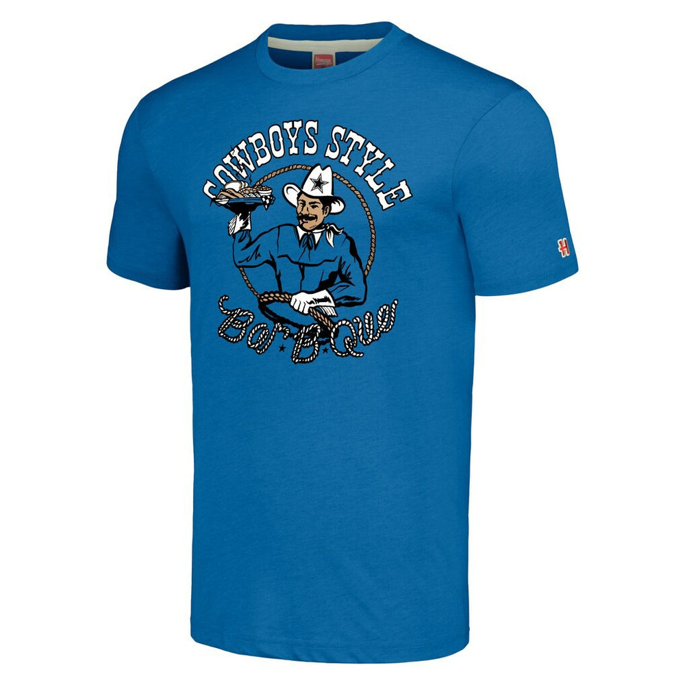 Homage Unisex NFL x Guy Fieri’s Flavortown Tri-Blend T-Shirt - Dallas Cowboys T-shirts