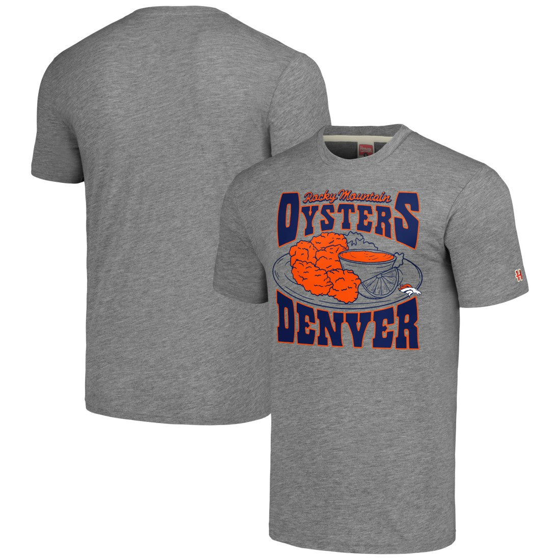 Homage Unisex NFL x Guy Fieri’s Flavortown Tri-Blend T-Shirt - Denver Broncos T-shirts
