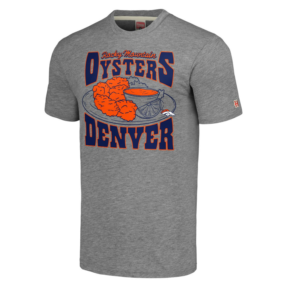 Homage Unisex NFL x Guy Fieri’s Flavortown Tri-Blend T-Shirt - Denver Broncos T-shirts