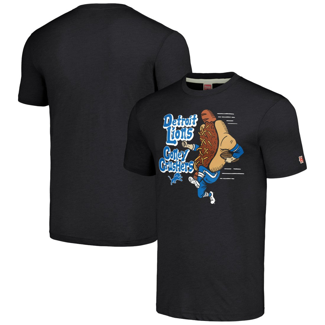 Homage Unisex NFL x Guy Fieri’s Flavortown Tri-Blend T-Shirt - Detroit Lions T-shirts