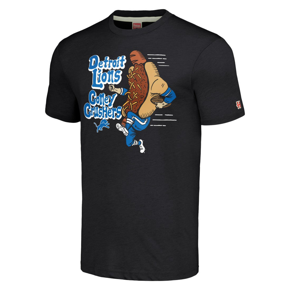 Homage Unisex NFL x Guy Fieri’s Flavortown Tri-Blend T-Shirt - Detroit Lions T-shirts