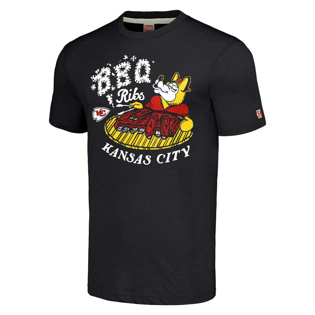 Homage Unisex NFL x Guy Fieri’s Flavortown Tri-Blend T-Shirt - Kansas City Chiefs T-shirts
