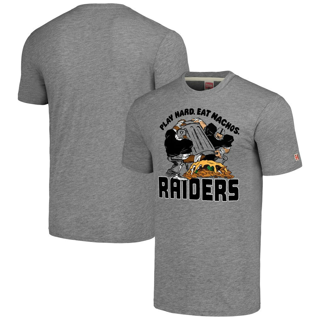 Homage Unisex NFL x Guy Fieri’s Flavortown Tri-Blend T-Shirt - Las Vegas Raiders T-shirts