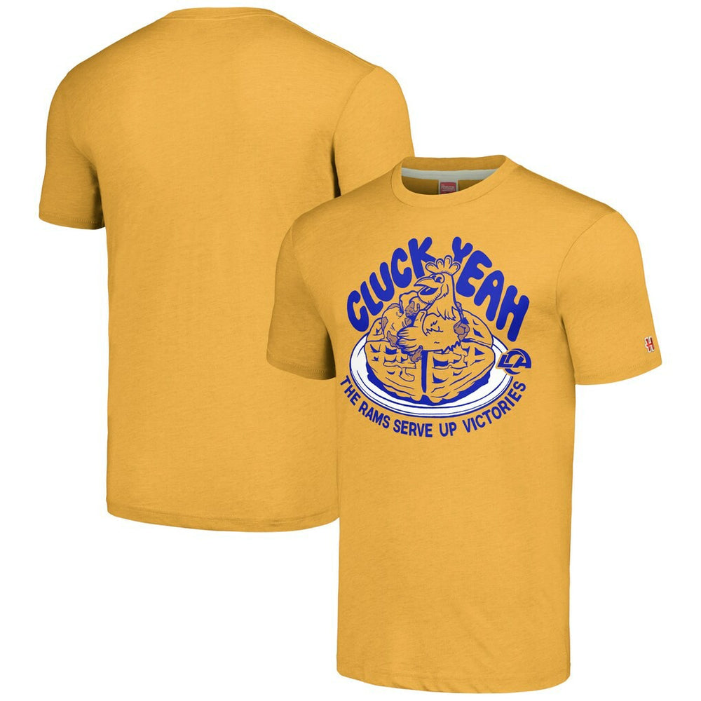Homage Unisex NFL x Guy Fieri’s Flavortown Tri-Blend T-Shirt - Los Angeles Rams T-shirts