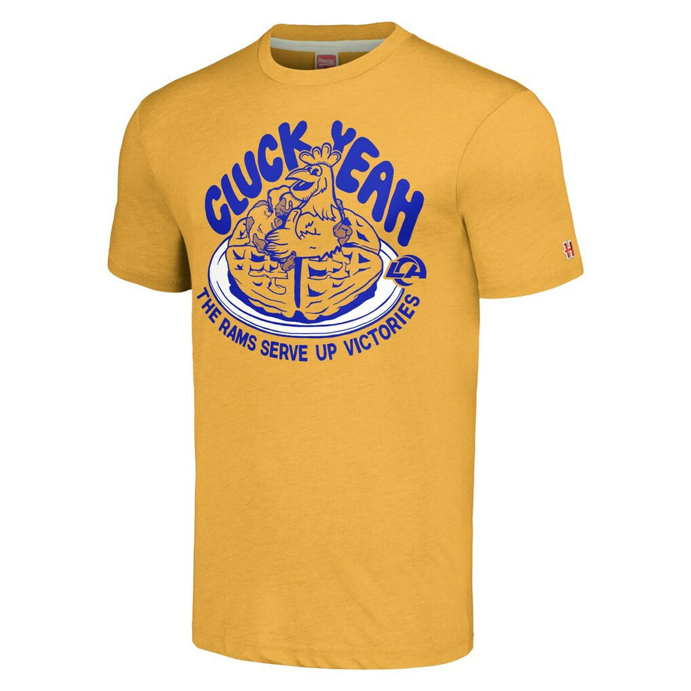 Homage Unisex NFL x Guy Fieri’s Flavortown Tri-Blend T-Shirt - Los Angeles Rams T-shirts