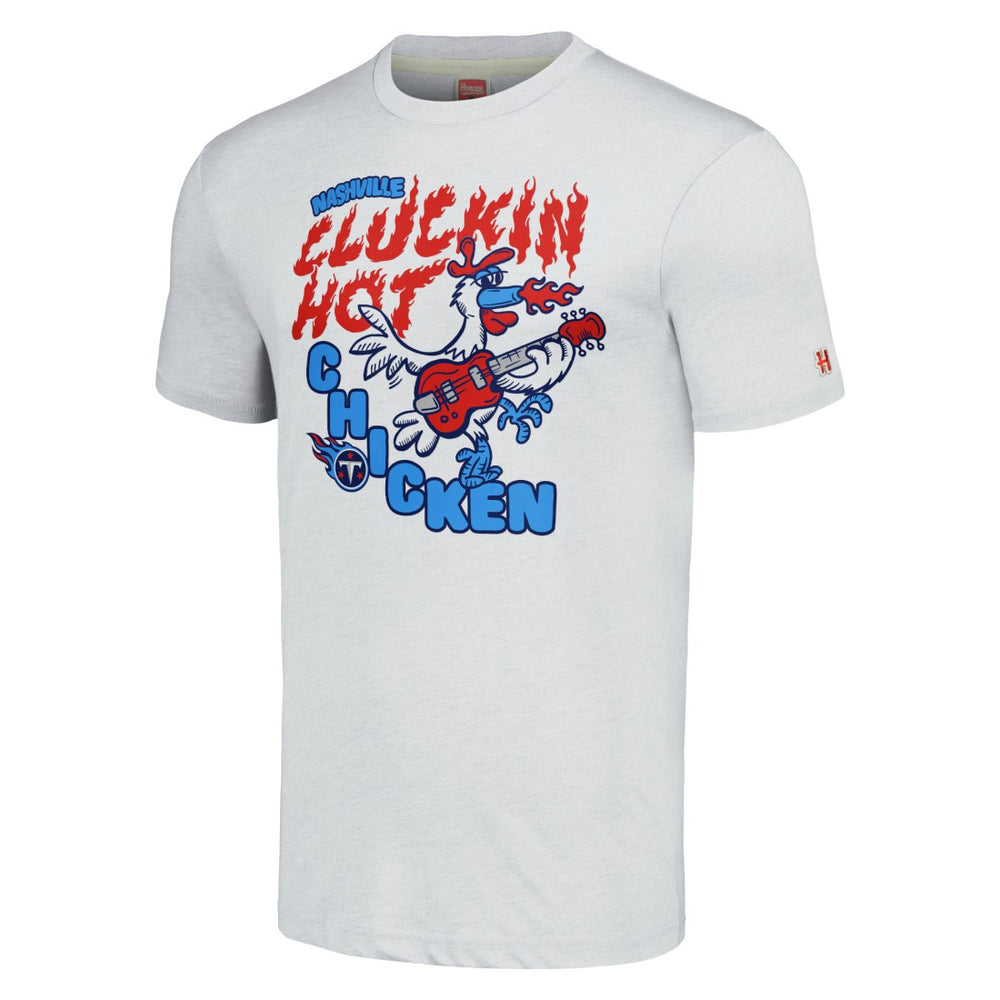 Homage Unisex NFL x Guy Fieri’s Flavortown Tri-Blend T-Shirt - Tennessee Titans T-shirts