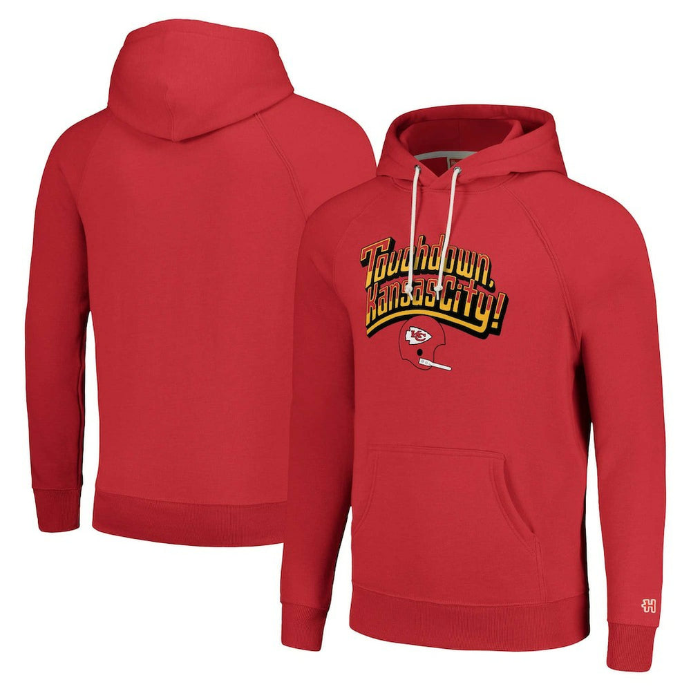 Homage Unisex Hyperlocal Raglan Pullover Hoodie - Kansas City Chiefs Hoodies