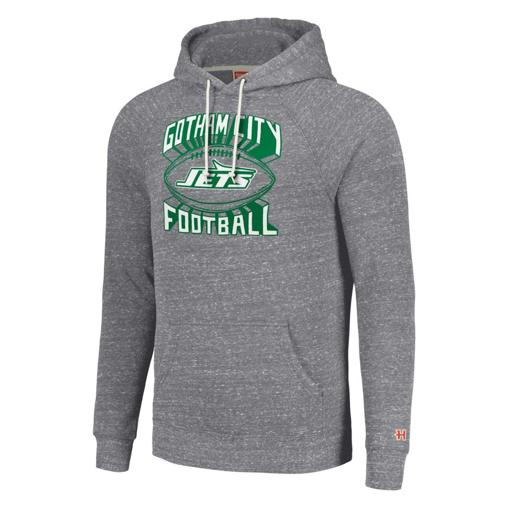 Homage Unisex Hyperlocal Raglan Pullover Hoodie - New York Jets Hoodies
