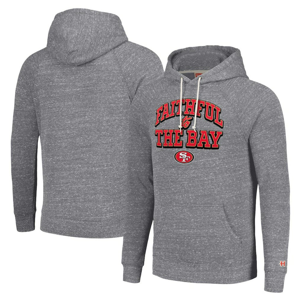 Homage Unisex Hyperlocal Raglan Pullover Hoodie - San Francisco 49ers Hoodies