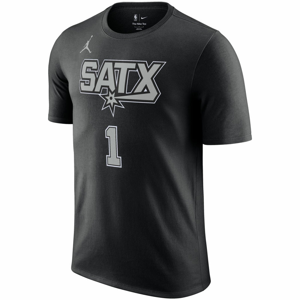 Victor Wembanyama San Antonio Spurs Jordan Brand 2022/23 Statement Edition Name & Number T-Shirt