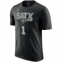 Victor Wembanyama San Antonio Spurs Jordan Brand 2022/23 Statement Edition Name & Number T-Shirt
