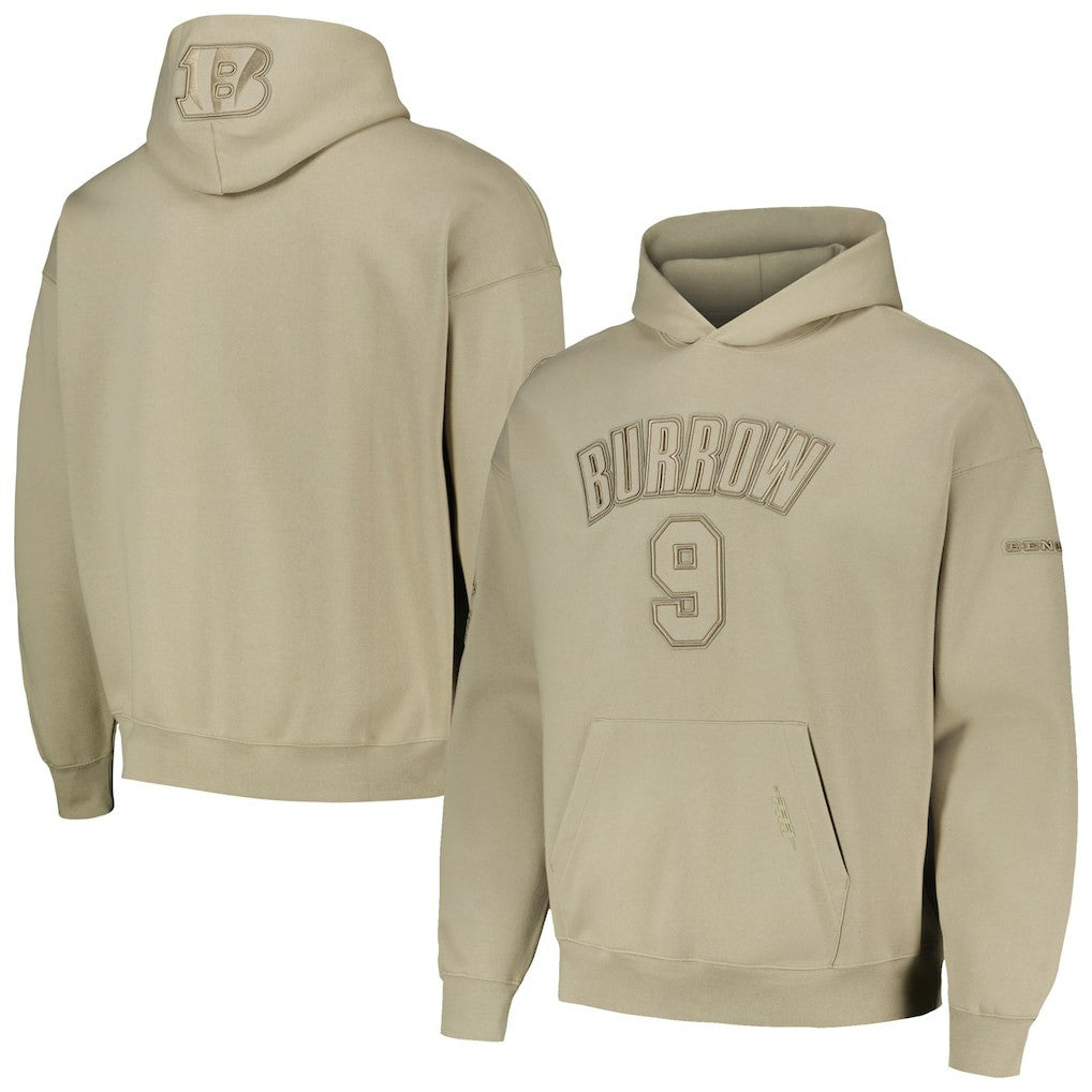 Joe Burrow  Pro Standard Player Name & Number Pullover Hoodie - Cincinnati Bengals Hoodies
