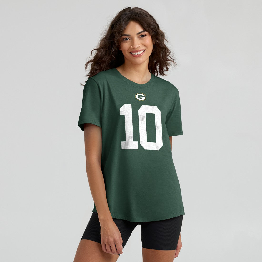 Jordan Love  Women's Player Name & Number T-Shirt - Green Bay Packers T-shirts