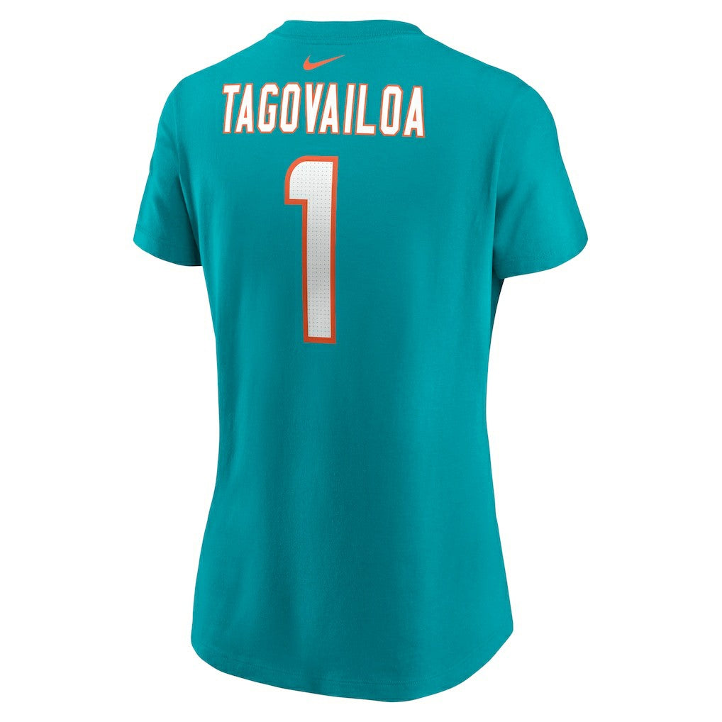 Tua Tagovailoa  Women's Player Name & Number T-Shirt - Miami Dolphins T-shirts