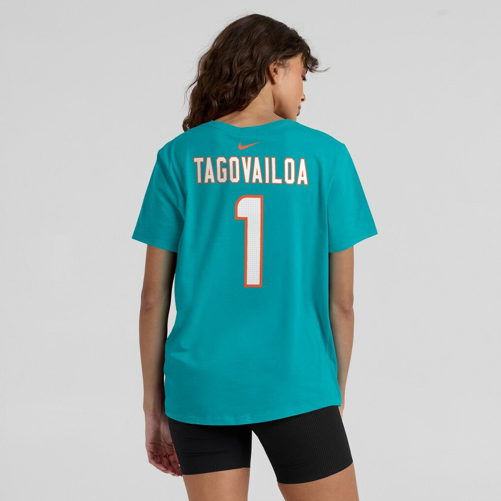 Tua Tagovailoa  Women's Player Name & Number T-Shirt - Miami Dolphins T-shirts