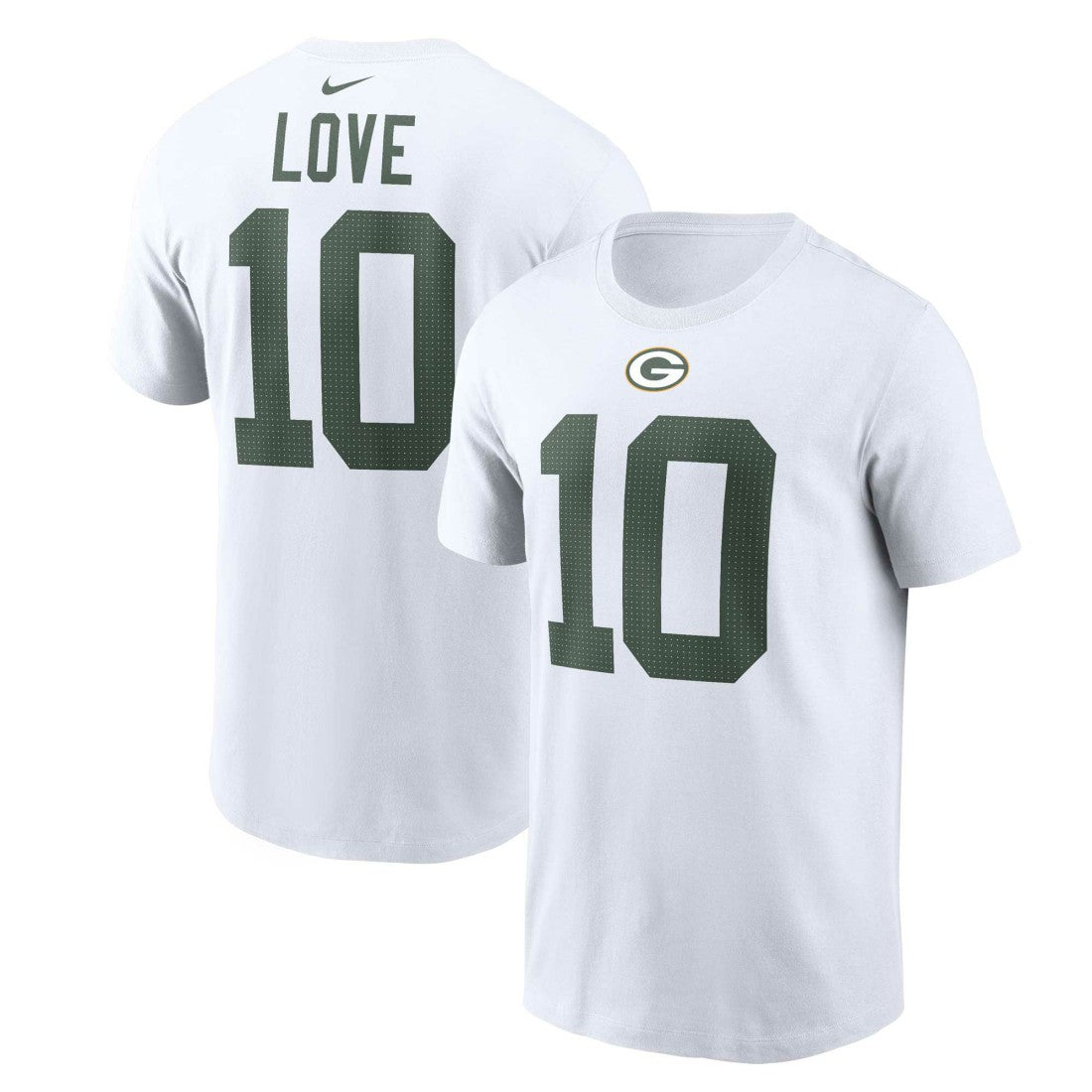 Jordan Love  Player Name & Number T-Shirt - Green Bay Packers T-shirts