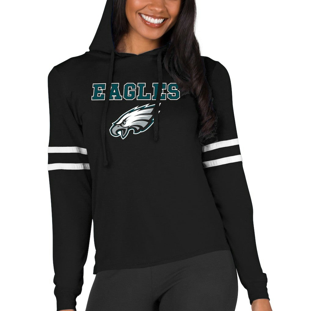 Concepts Sport Women's Marathon Lightweight Lounge Pullover Hoodie - Philadelphia Eagles Hoodies