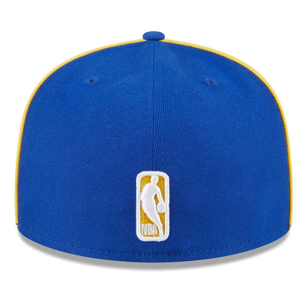 New Era Golden State Warriors Piped & Flocked 59Fifty Fitted Hat