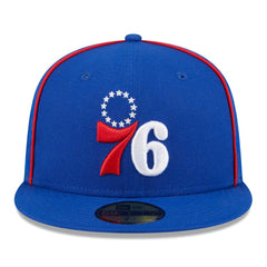 New Era Philadelphia 76ers Piped & Flocked 59Fifty Fitted Hat