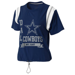 WEAR by Erin Andrews Women's Cinched Colorblock T-Shirt - Dallas Cowboys T-shirts