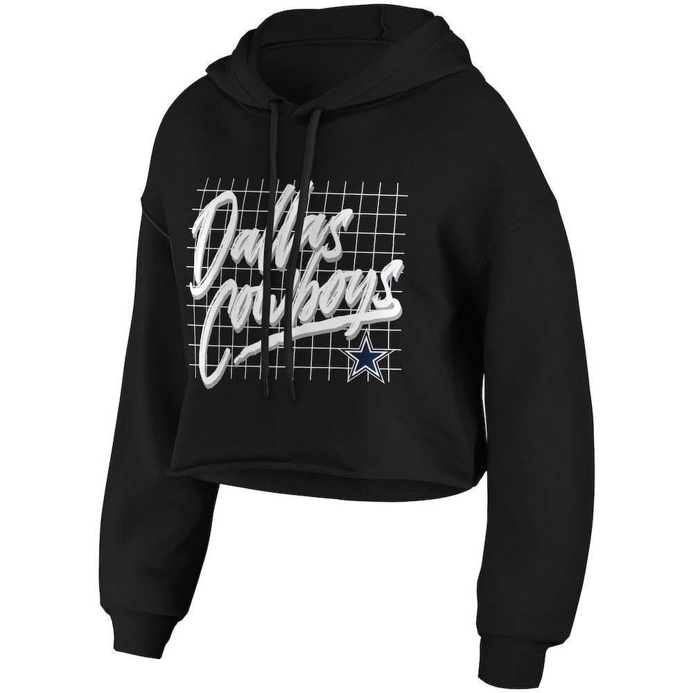 WEAR by Erin Andrews Women's Domestic Cropped Pullover Hoodie - Dallas Cowboys Hoodies