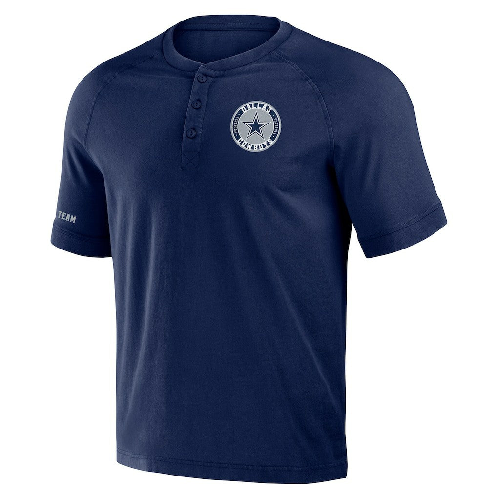 NFL x Darius Rucker Collection Washed Raglan Henley T-Shirt - Dallas Cowboys T-shirts