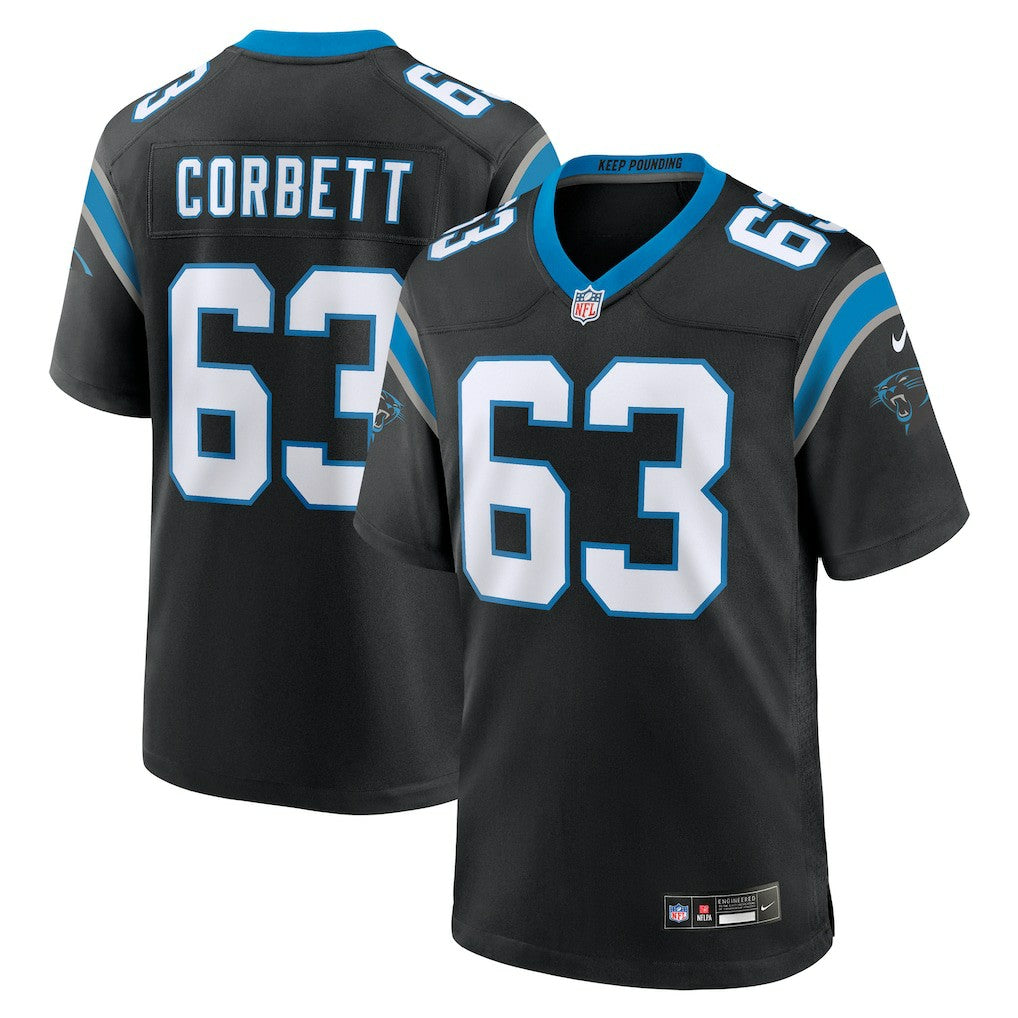 Austin Corbett  Team Game Jersey - Carolina Panthers Jerseys