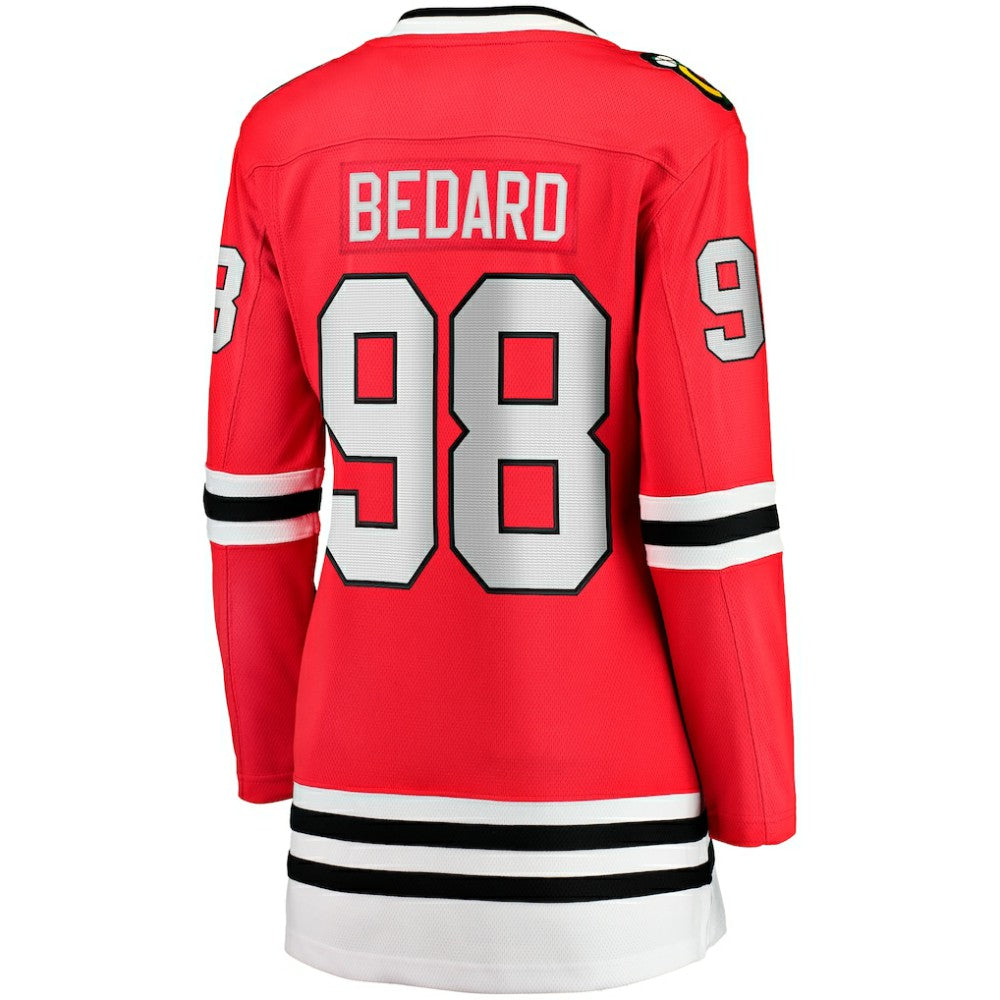 NHL Connor Bedard Chicago Blackhawks Fanatics Women's Home Breakaway Player Jersey